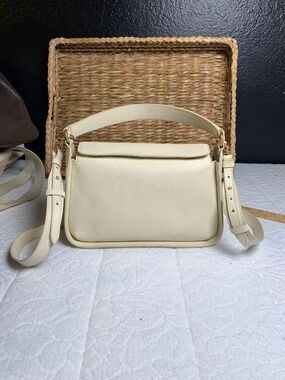 Antonio Melani soft pebbled leather bone/cream colored handbag NWOT